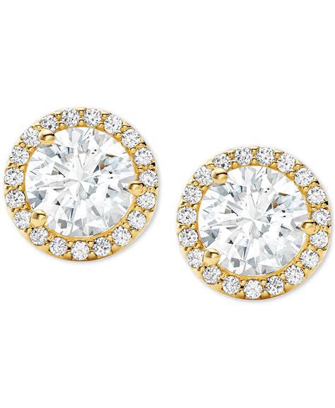 michael kors halo stud earrings|michael kors replacement earring backs.